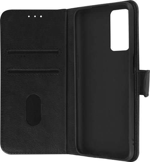 Avizar Housse pour Oppo A16 et A16s Clapet Portefeuille Fonction Support Noir