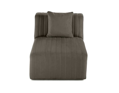 Non Communiqué Gris Nova - Module D'assise - En Velours
