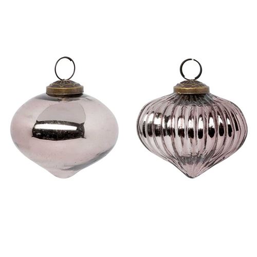 Atmosphera Marron Boules De Noël En Verre - Image 2