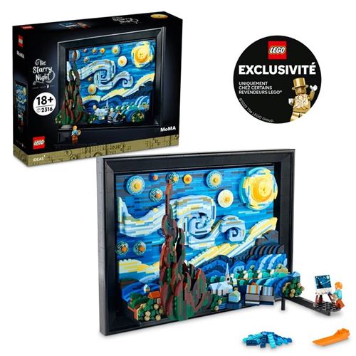 Set de construction LEGO Ideas 21333 La Nuit étoilée Van Gogh 2316 pièces