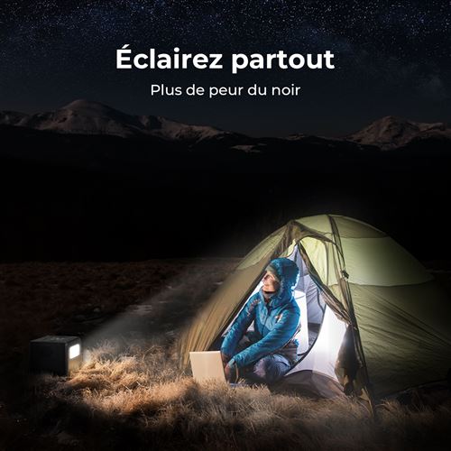 Générateur solaire portable BLUETTI 716Wh/1000W PS72 avec Panneau Solaire  PV120, batterie LiFePO4, centrale électrique pour camping,voyage,caravane