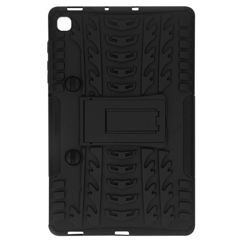 Avizar Coque Pour Samsung Galaxy Tab S6 Bi-matière avec Béquille Support Noir