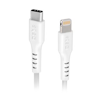Câble données et recharge Lightning – Type C Blanc