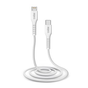Câble données et recharge Lightning – Type C Blanc
