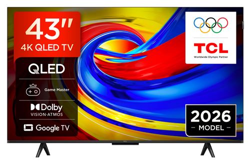 TV QLED TCL 43P7L 43 pouces UHD 4K Silver