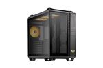 ASUS TUF Gaming GT502 Plus - Mid tower - ATX - panneau latéral fenêtré (verre trempé) - pas d'alimentation - noir - USB/Audio