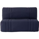 BZ DREAM zitbank - Donkerblauw 100% katoenen stof - Bed 140x190 cm