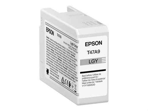 Epson T47A9 - 50 ml - gris clair - original - cartouche d'encre - pour SureColor SC-P900, SC-P900 Mirage Bundling