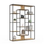 Giantex Bibliothèque Avec Coussin De Siège, Etagère Cube 6 Compartiments Et 2 Niveaux En Bois, Etagère De Rangement Avec Banc Pour Salon, Chambre à Coucher, Chambre D'enfant, Bureau, Blanc