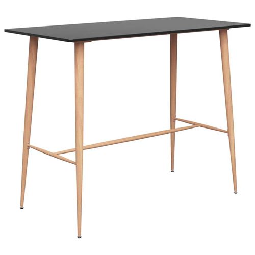 Vidaxl - Ensemble de bar 5 pcs Noir et gris