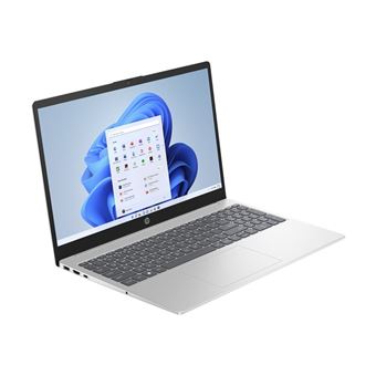 HP Portable 15-fc0200nz - AMD Ryzen 3 7320U / 2.4 GHz - Win 11 Home - Radeon 610M - 8 Go RAM - 512 Go SSD NVMe - 15.6" IPS 1920 x 1080 (Full HD) - Wi-Fi 6, Bluetooth 5.3 wireless card - argent naturel - clavier : Suisse
