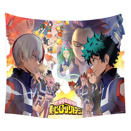 Tapisserie murale en polyester My Hero Academia décorations pour la maison – 130*150cm