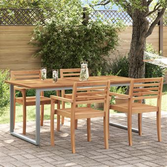 Table Basse Jardin Carrée - Acier Powder-Coated Gris - 55x55x31 Cm - Terrasse, Patio, Extérieur