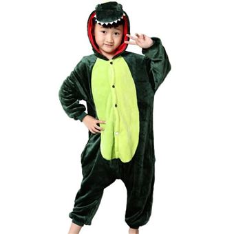 Costume Kigurumi Dino Vert Enfant T 4/6 Ans - 1