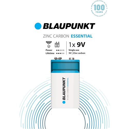 BLAUPUNKT Pile Zinc Carbon Essential 6F22 9V