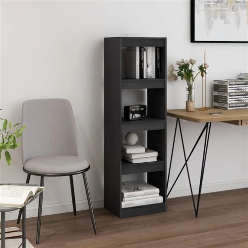 Non Communiqué Gris Vidaxl Bibliothèque/Séparateur De Pièce 40X30x135,5 Cm Pin Massif808145
