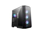 MSI MAG PANO M100R PZ - Tour microATX - panneau latéral fenêtré (verre trempé) - pas d'alimentation (ATX) - blanc - USB/Audio