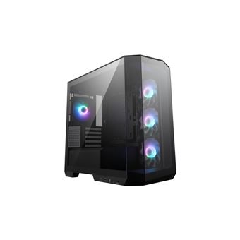 MSI MAG PANO M100R PZ - Tour microATX - panneau latéral fenêtré (verre trempé) - pas d'alimentation (ATX) - blanc - USB/Audio