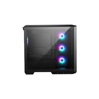 MSI MAG PANO M100R PZ - Tour microATX - panneau latéral fenêtré (verre trempé) - pas d'alimentation (ATX) - blanc - USB/Audio