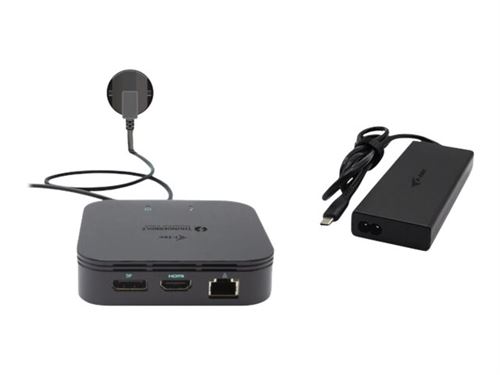 i-Tec USB-C Dual Display Docking Station with Power Delivery - Station d'accueil - USB-C / Thunderbolt 3 - HDMI DP - GigE