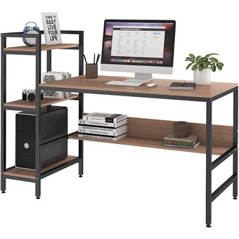 Bureau informatique avec étagère bureau pour ordinateur table de