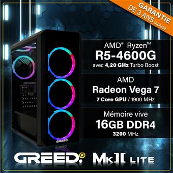 Vibox I-44 Pc Gamer - 22 Écran - Amd Ryzen 3 3200g - Vega 8 16go Ram 500go Nvme Ssd Win11 Wifi 5056692185971