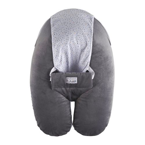 Tinéo - Coussin de maternité Multirelax velours gris