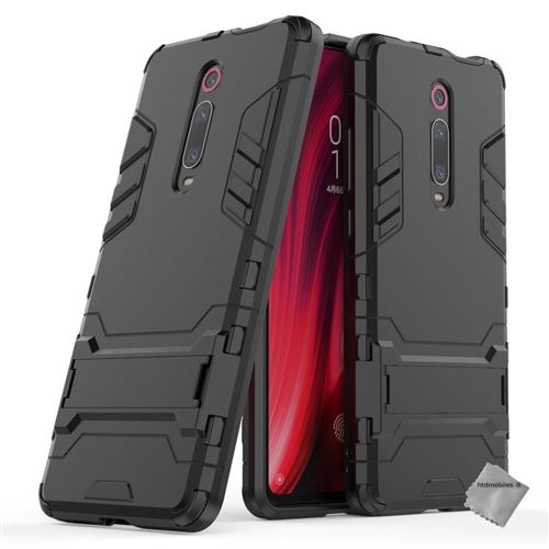 Housse etui coque rigide anti choc pour Xiaomi Mi 9T Pro avec film ecran - NOIR
