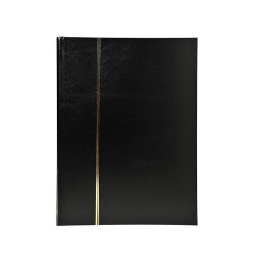 exacompta exacompta album de timbres, 225 x 305 mm, 64 pages, noir noir