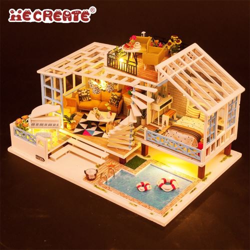 3D Papier Puzzle Montessori Miniature Maisons Drôle Carton Construction