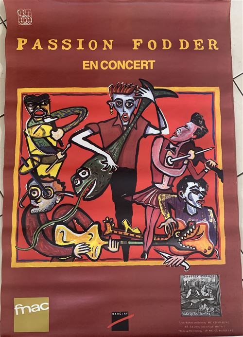 PASSION FODDER - French TOUR 1985 - 80x120cm - Affiche