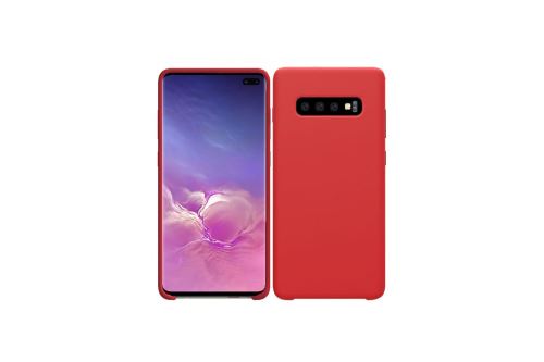 IBROZ Coque Silicone Soft Touch rouge pour Samsung Galaxy S10