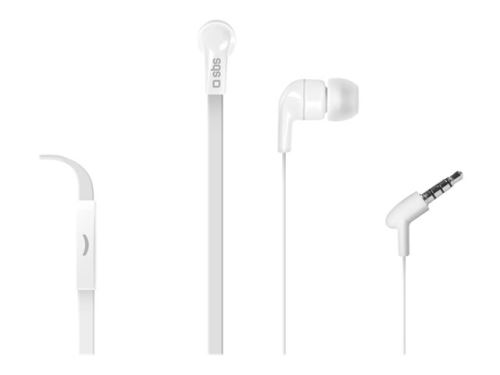 SBS Studio Mix 30 - Écouteurs avec micro - intra-auriculaire - filaire - jack 3,5mm - blanc