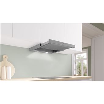 Hotte télescopique 60cm 389m3/h argent métallisé Bosch dfm064w54