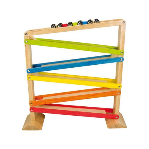 Course de voitures, jouet bois