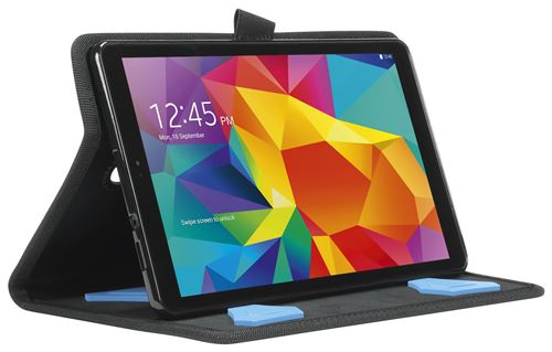 Étui Folio Mobilis - Coque de protection renforcée Activ Pack pour Galaxy Tab A 2018 - Bandoulière incluse - Noir