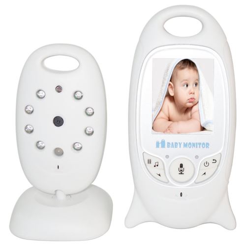Babyphone Baby Monitor 2,4 GHz avec Vidéo Numérique sans fil avec Vision Nocturne avec Caméra Audio de Surveillance Bidirectionnelle pour Bébé Moniteur 
