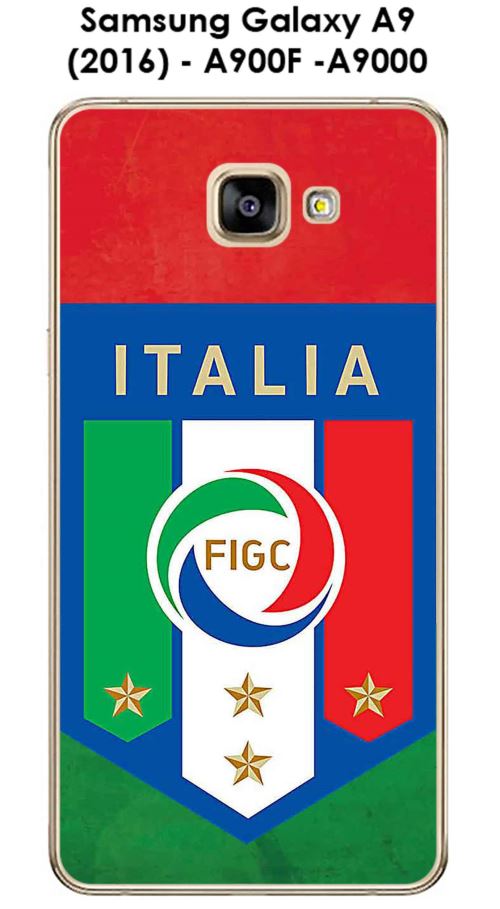 Coque Samsung Galaxy A9 (2016) - A900F -A9000 design Foot Italie fond drapeau
