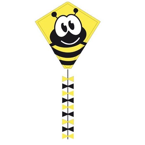 Invento cerf-volant Eddy Bumble Bee 45 x 50 cm jaune