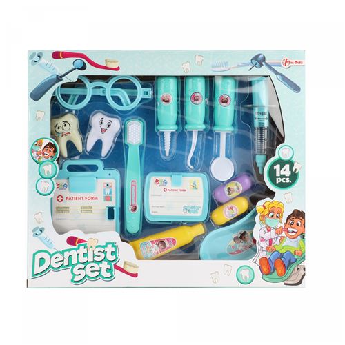 Toi-Toys kit dentaire bleu 14 pièces