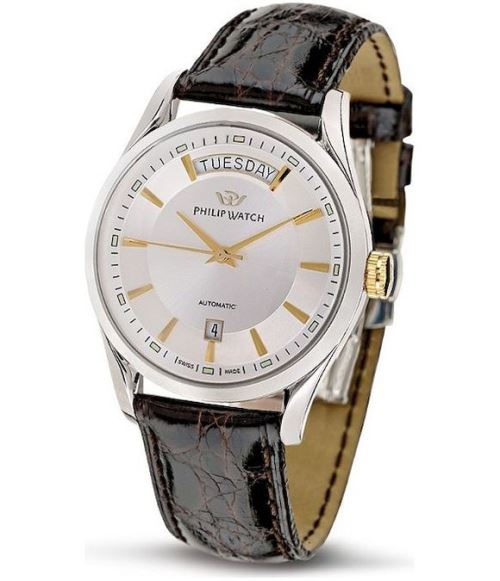 Philip Watch Montre Homme R8221680001 Automatiques, Chronographe Argent