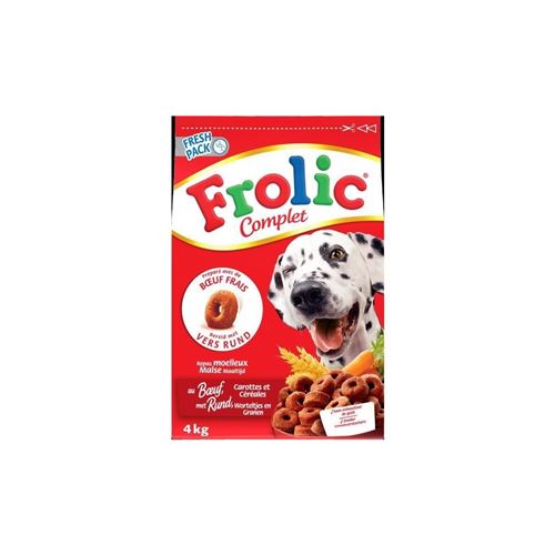 Frolic Croquettes Completes - Au Boeuf Frais, Carottes Et Cereales - Pour Chien - 1,5 Kg Lot De 2