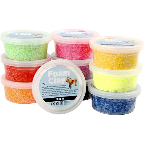 Foam Clay set d'argile Basic 10 x 35 grammes 10 pièces (78930)