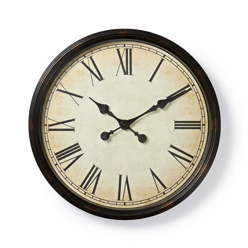 NEDIS Horloge murale circulaire - Ø 50 cm - Style ancien - Noir