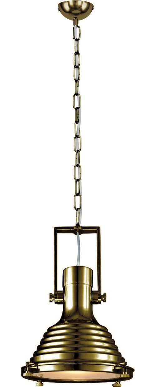Paris Prix - Lampe Suspension Industriel expiria 40cm Laiton