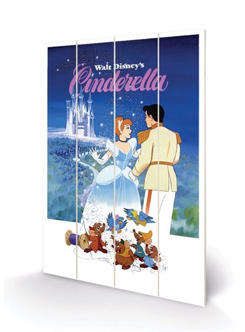 CENDRILLON - Impression sur bois 40x59cm