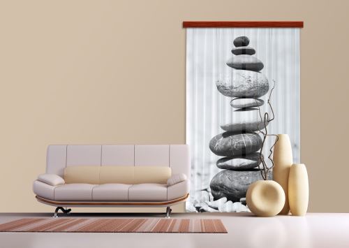 BebeGavroche Stones, Rideau imprimé 140x245 cm, 1 Part