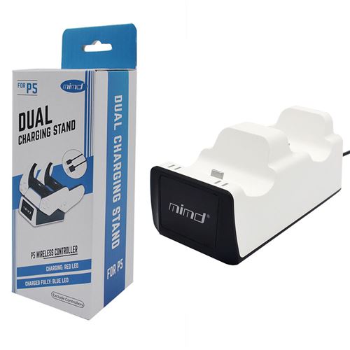 Chargeur double pour manette de jeu DEF MK270 PS5 avec indicateur LED