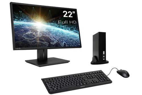 Sedatech Pack Mini-PC Bureautique, refroidissement passif, Celeron J4005, 8 Go RAM DDR4, 240Go SSD,, écran, clavier/souris et Win 10