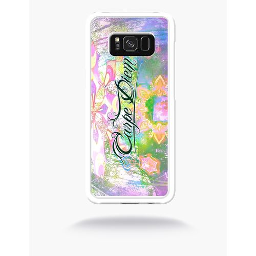 Coque Carpe Diem Compatible Samsung S8 Bord Transparent